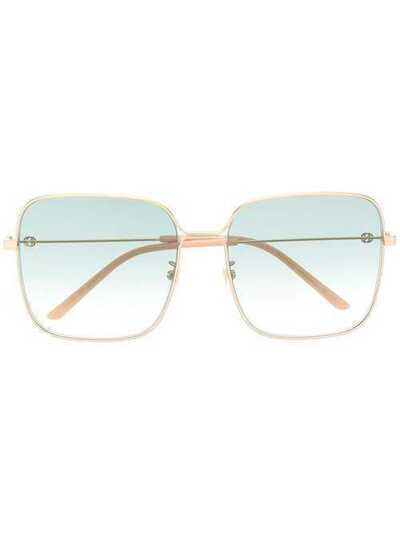 Gucci Eyewear солнцезащитные очки в крупной квадратной оправе GG0443S