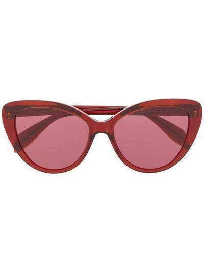 Alexander McQueen Eyewear солнцезащитные очки в оправе 'кошачий глаз' AM0240S