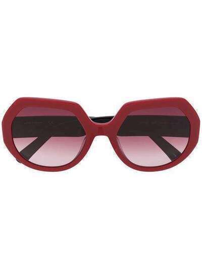 Longchamp солнцезащитные очки в геометричной оправе LO655S
