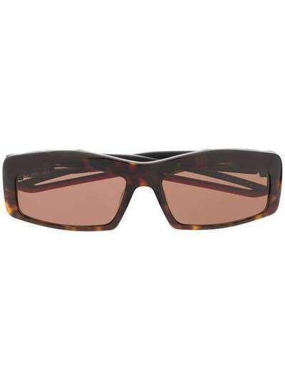 Balenciaga солнцезащитные очки Hybrid в прямоугольной оправе 570625T0023
