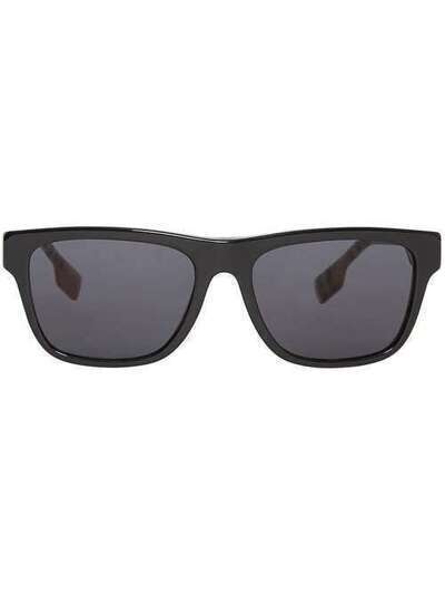 Burberry солнцезащитные очки в оправе в клетку Vintage Check 4080648