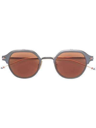 Thom Browne Eyewear солнцезащитные очки в круглой оправе TBS812