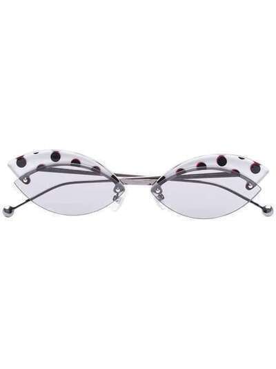 Fendi Eyewear солнцезащитные очки в оправе 'кошачий глаз' FF0370S