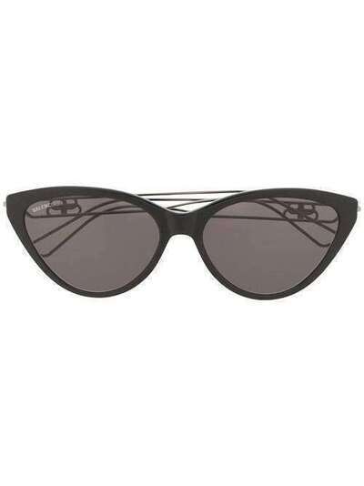 Balenciaga Eyewear солнцезащитные очки в оправе 'кошачий глаз' с логотипом BB0052S