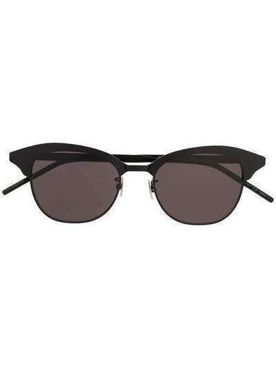 Saint Laurent Eyewear солнцезащитные очки SL356 в круглой оправе SL356METAL
