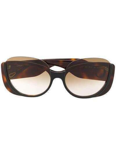 Chloé Eyewear солнцезащитные очки в оправе 'кошачий глаз' CE754S