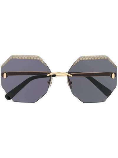 Roberto Cavalli солнцезащитные очки в геометричной оправе RC11316130A
