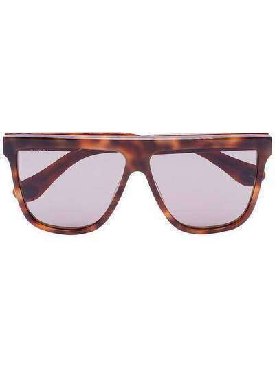 Gucci Eyewear солнцезащитные очки черепаховой расцветки GG0582S003