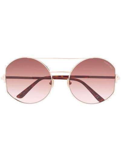 Tom Ford Eyewear солнцезащитные очки Dolly в круглой оправе TF782