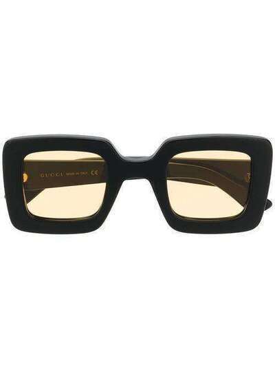 Gucci Eyewear солнцезащитные очки в квадратной оправе GG0780S006