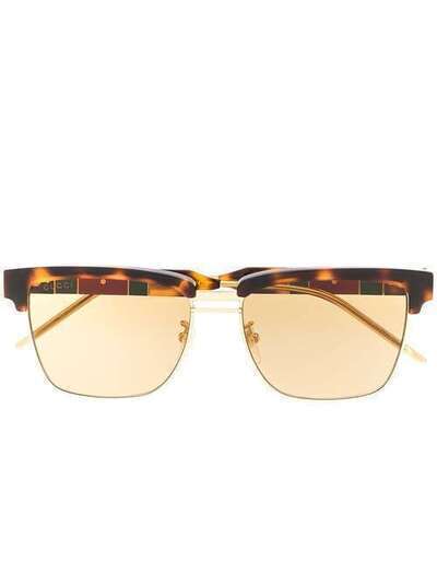 Gucci Eyewear солнцезащитные очки черепаховой расцветки GG0603S006