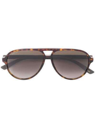 Gucci Eyewear "солнцезащитные очки в оправе ""авиатор""" GG0423S009BROWN