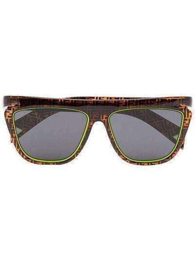 Fendi Eyewear солнцезащитные очки с монограммой 202694HJV55IR