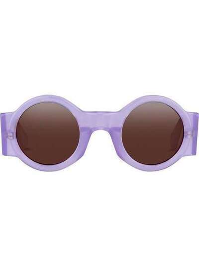 Linda Farrow солнцезащитные очки в круглой оправе DVN98C12SUN
