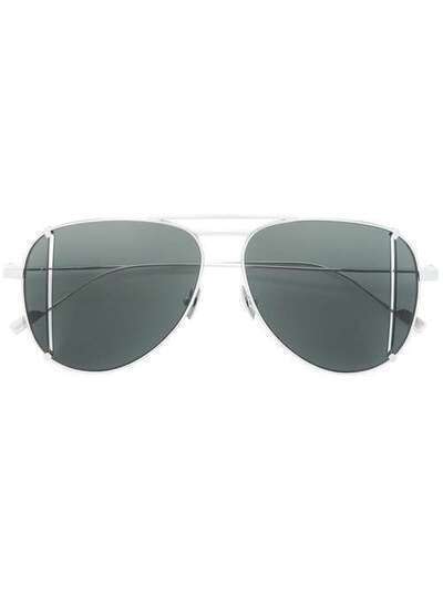 Saint Laurent Eyewear солнцезащитные очки-авиаторы SL193TCUT001SILVER