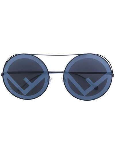 Fendi Eyewear солнцезащитные очки в круглой оправе FOG3339XB
