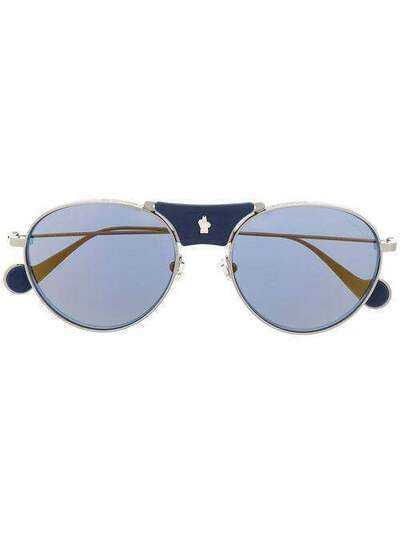 Moncler Eyewear солнцезащитные очки в круглой оправе ML01055414D