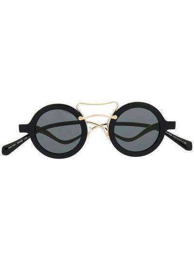 Miu Miu Eyewear солнцезащитные очки в скульптурной оправе SMU02V