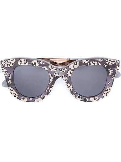 Cutler & Gross солнцезащитные очки с леопардовым принтом CG1181CPLE