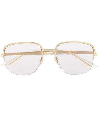Gucci Eyewear солнцезащитные очки в овальной оправе GG0777S001