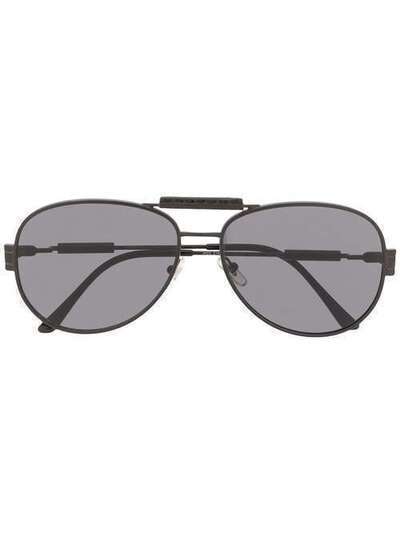 Versace Eyewear массивные солнцезащитные очки-авиаторы VE2167Q
