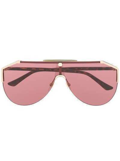 Gucci Eyewear затемненные солнцезащитные очки-авиаторы GG0584S003