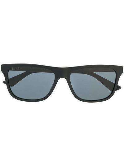 Gucci Eyewear солнцезащитные очки в прямоугольной оправе GG0687S001