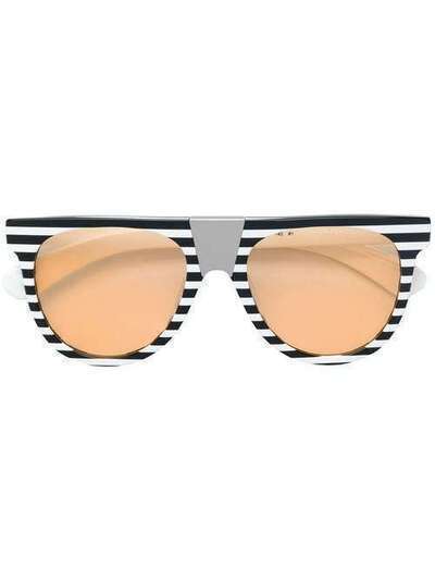 Calvin Klein 205W39nyc солнцезащитные очки в полосатой оправе CK1851S