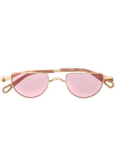 Chloé Eyewear солнцезащитные очки в круглой оправе CE158S