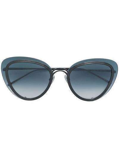 Boucheron Eyewear солнцезащитные очки в массивной оправе BC0060S