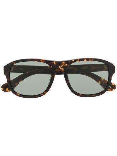 Gucci Eyewear солнцезащитные очки в квадратной оправе GG0583S002