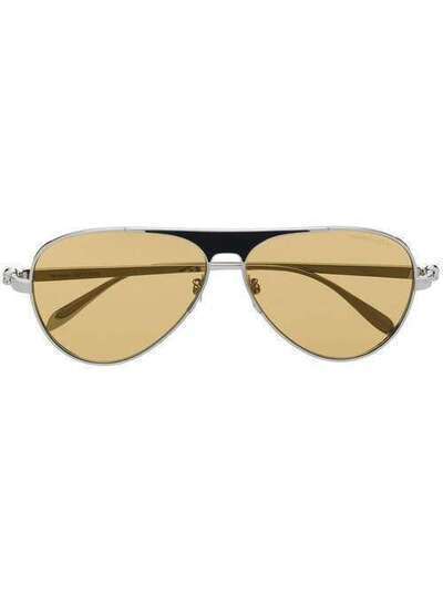 Alexander McQueen Eyewear солнцезащитные очки-авиаторы AM0201S