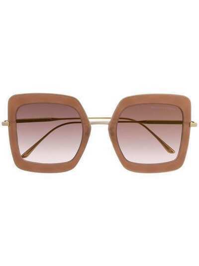 Bottega Veneta Eyewear солнцезащитные очки в квадратной оправе BV0209S002
