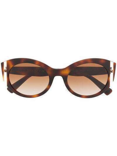 Valentino Eyewear солнцезащитные очки в круглой оправе VA4039