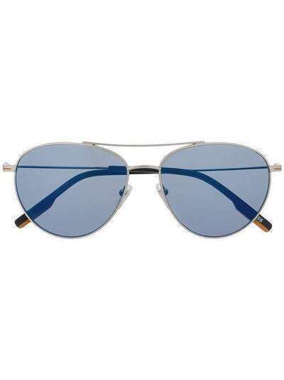 Ermenegildo Zegna солнцезащитные очки-авиаторы EZ01375814X