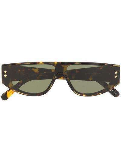 Stella McCartney Eyewear солнцезащитные очки в прямоугольной оправе черепаховой расцветки 900334S0001