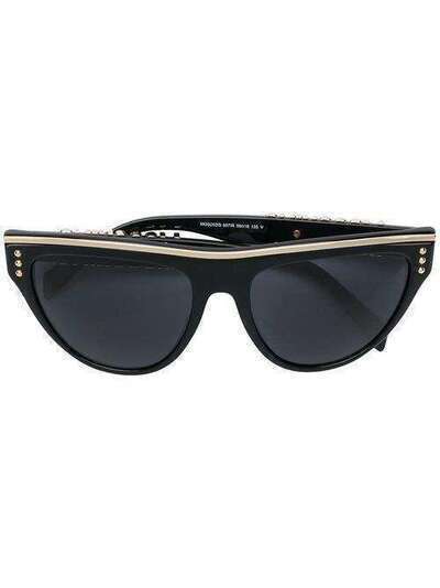 Moschino Eyewear солнцезащитные очки 'кошачий глаз' с плоским верхом MOS002S