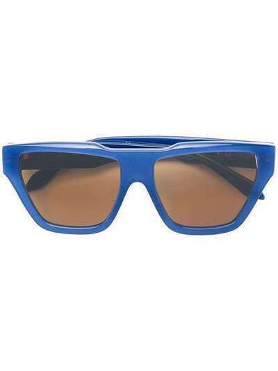 Victoria Beckham массивные солнцезащитные очки VBS145