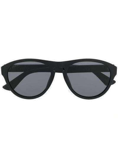 Gucci Eyewear солнцезащитные очки в овальной оправе GG0747S001