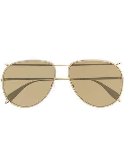 Alexander McQueen Eyewear солнцезащитные очки-авиаторы AM0170S