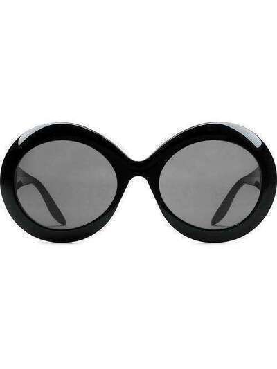 Gucci Eyewear солнцезащитные очки в массивной круглой оправе 623889J0740