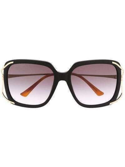 Gucci Eyewear солнцезащитные очки в квадратной оправе GG0647S001