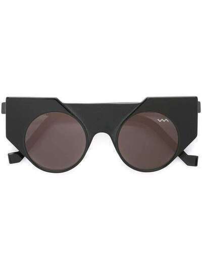 Vava солнцезащитные очки с оправой "кошачий глаз" BL0007BLACKSILVERFLEX