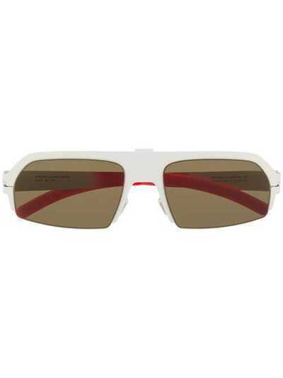 Mykita солнцезащитные очки Lost в прямоугольной оправе LOST482FLUO