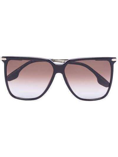 Victoria Beckham Eyewear солнцезащитные очки в квадратной оправе с эффектом градиента VB612S43236