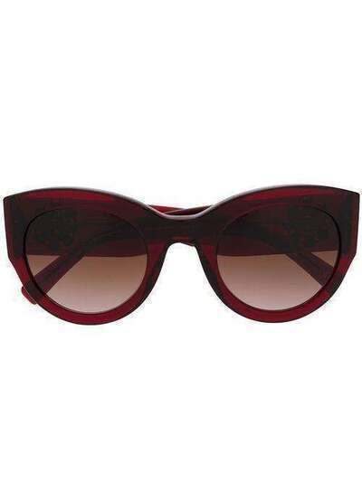 Versace Eyewear солнцезащитные очки в массивной оправе VE4353BM