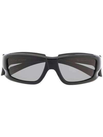 Rick Owens солнцезащитные очки в квадратной оправе RA20S0593GBLKB