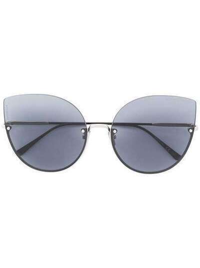 Bottega Veneta Eyewear "солнцезащитные очки в оправе ""кошачий глаз""" BV0204S