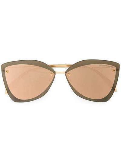 Alexander McQueen Eyewear солнцезащитные очки в стиле оверсайз 509337I3330