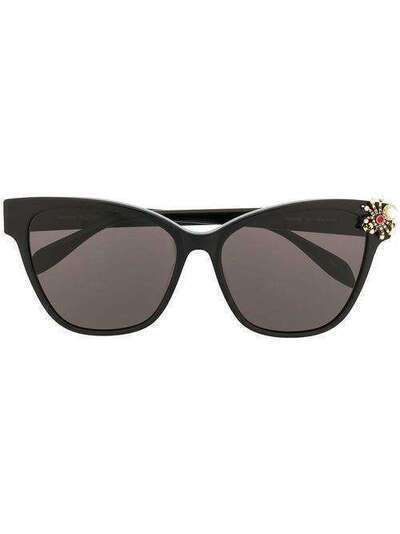 Alexander McQueen Eyewear солнцезащитные очки в оправе 'кошачий глаз' KRS60S20P20012645